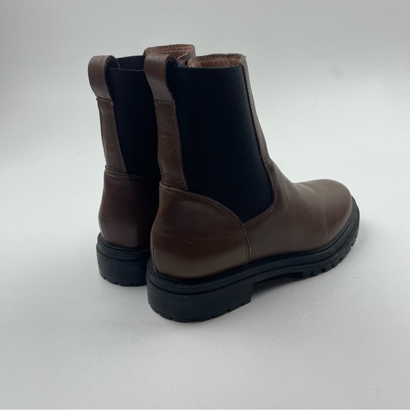 Madewell Women’s The Bradley Lugsole Ankle Chelsea Boots Brown Size 8.5 - Picture 4 of 10